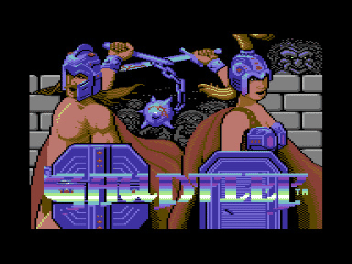 Gauntlet title screen for Commodore 64
